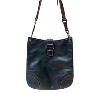 Longchamp Black Leather Shoulder Bag